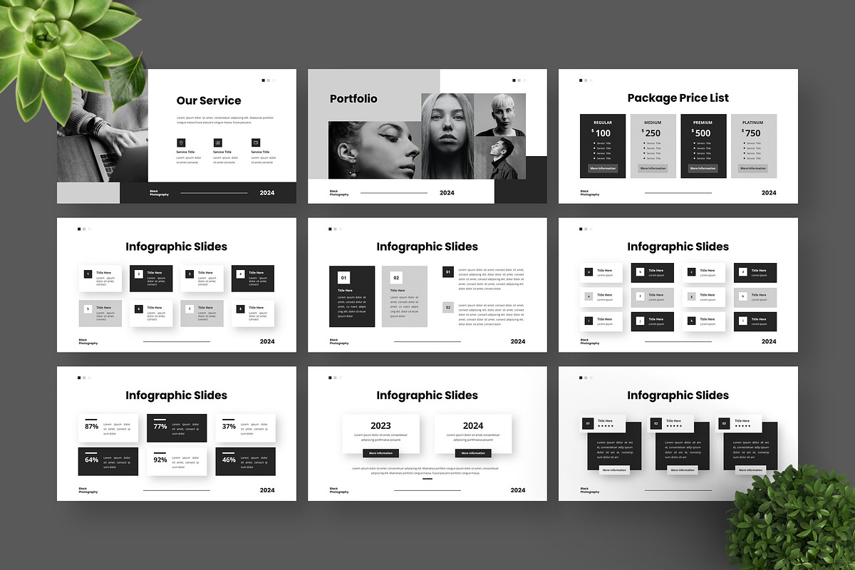 Black - Google Slide Templates, a Presentation Template by Deepslide Studio