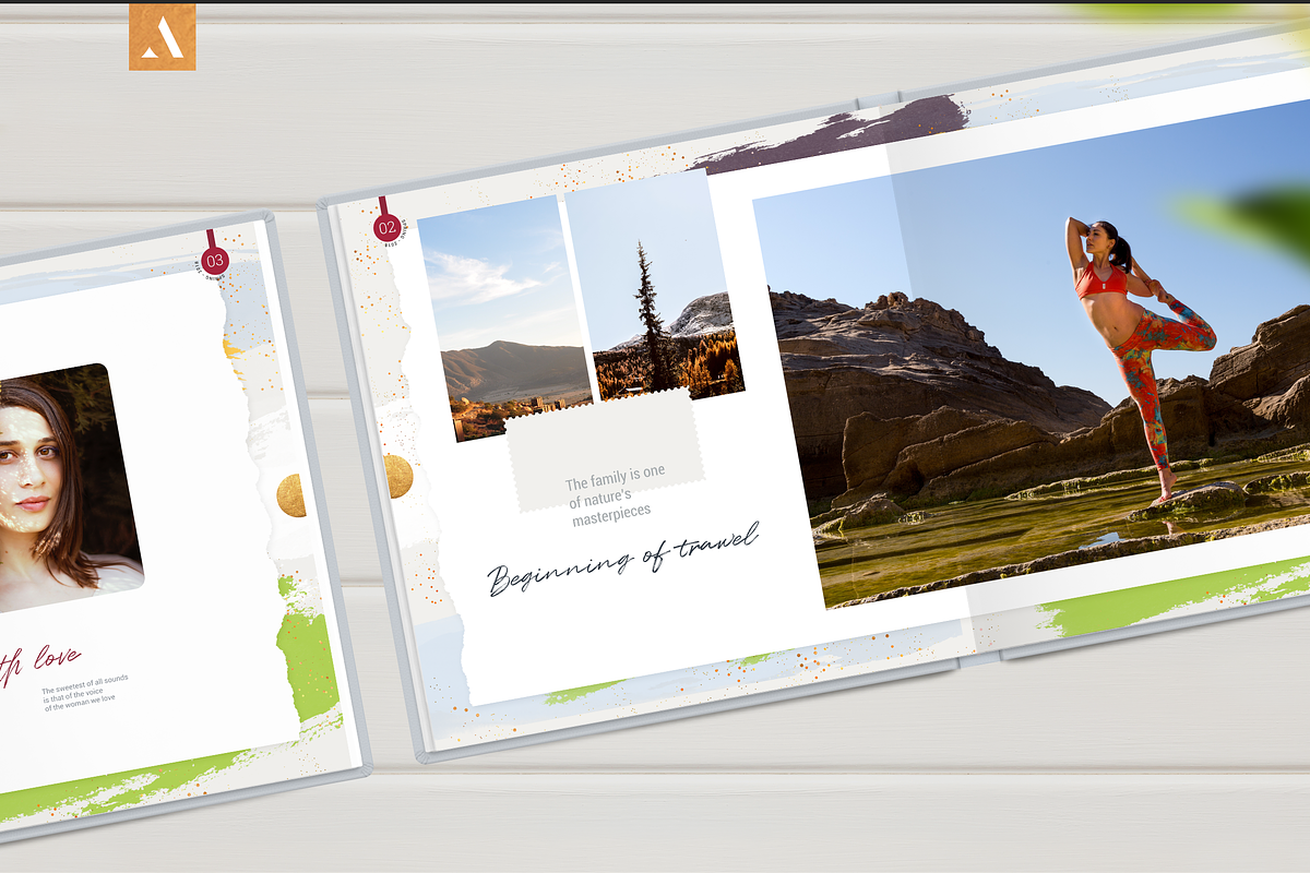 12x12 Photo Album Template / Aurora, a Brochure Template by ArealPro (Photo 12 of 18)