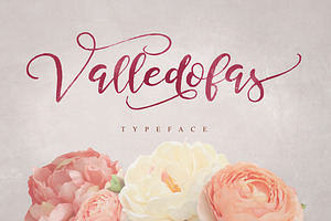 Valledofas Typeface, a Script Font by alit design