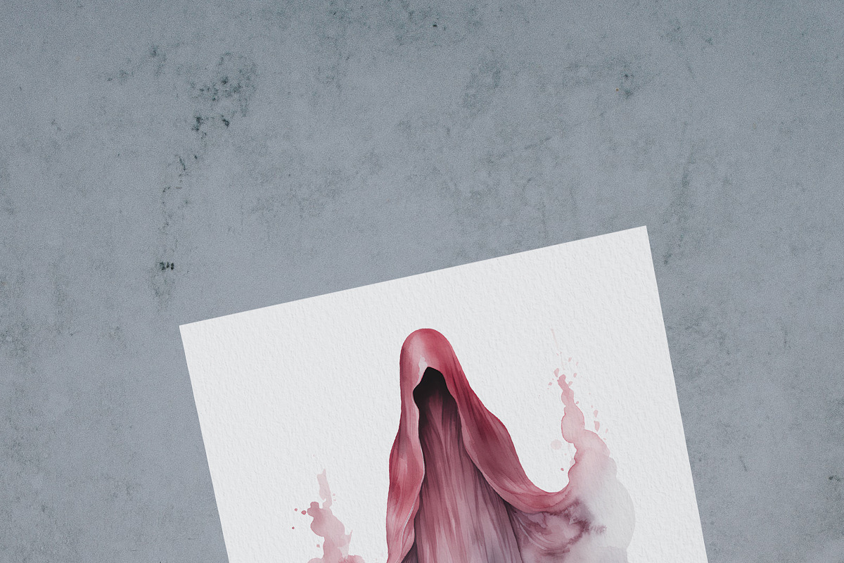 Watercolor Gothic Halloween, a Seasonal Illustration by Olga Koelsch (Photo 12 of 12)