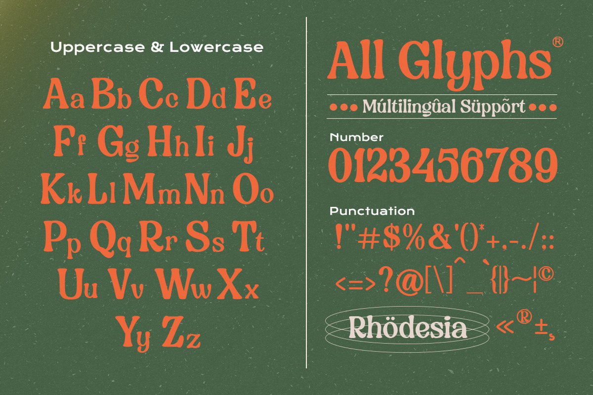 Rhodesia - Retro Serif Font, a Sans Serif Font by Get Studio (Photo 10 of 10)