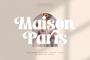 Maison Paris - Modern Stylish Font, a Serif Font by Shakira Studio (Thumbnail 1 of 15)