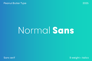 Normal Sans Geometric Font Family, a Font by PeanutButter Type
