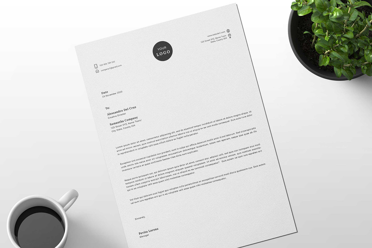 Letterhead Professional, a Stationery Template by Peunayah (Photo 5 of 7)