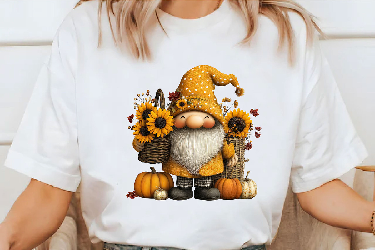 Whimsical Enjoy Cute Autumn Gnome, a Seasonal Illustration by designcity5 (Photo 4 of 5)