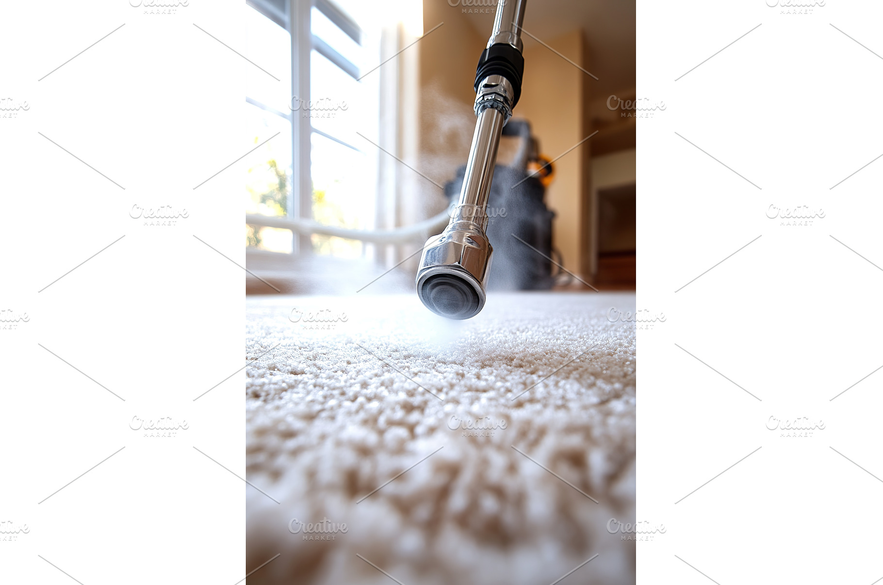 Deep cleaning carpets with steam, a Technology Photo by Lermont51