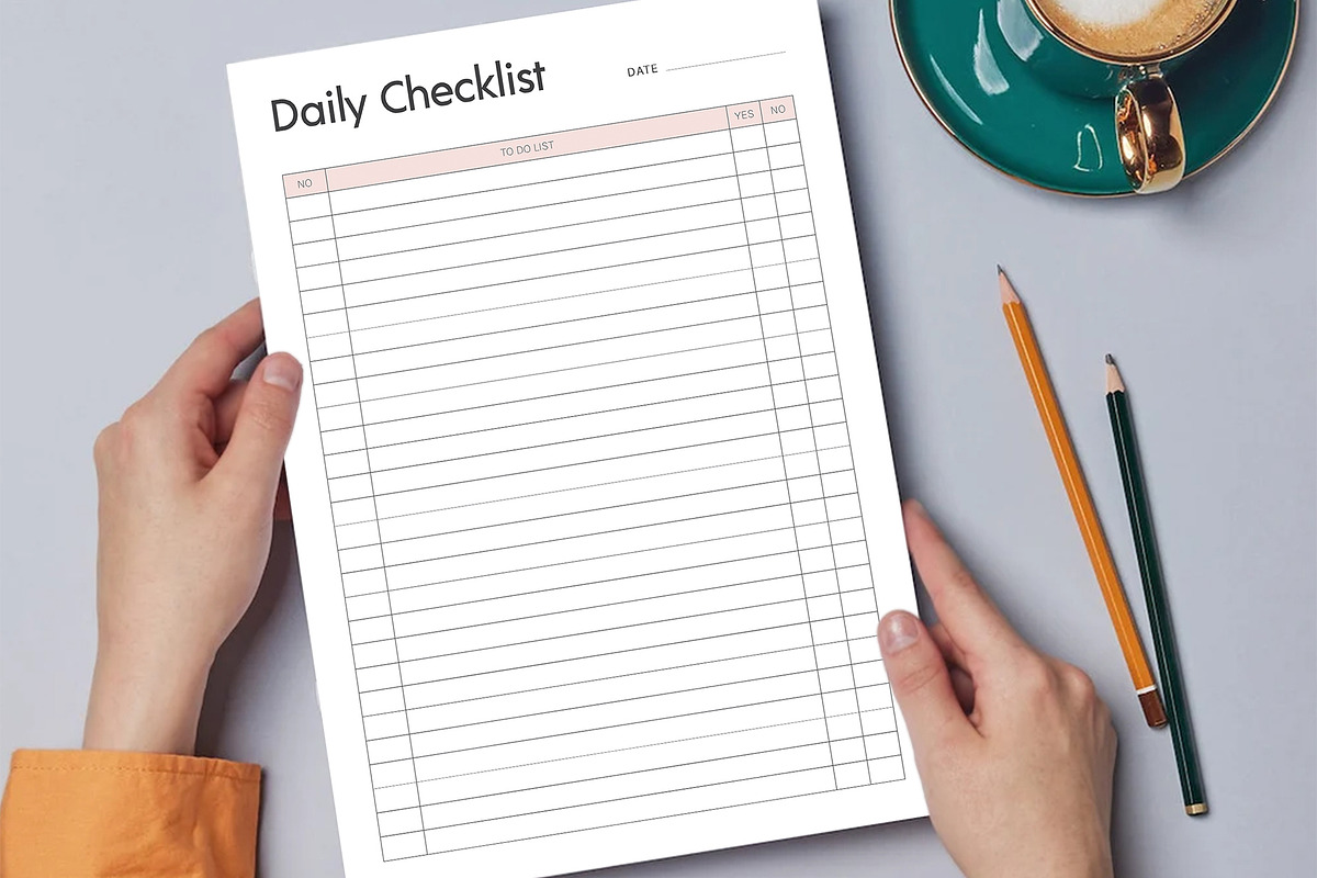Daily Checklist, a Stationery Template by DesignDevisers (Photo 4 of 10)
