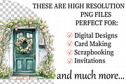 Watercolor Spring Door Clipart, an Illustration by Daily.Designs (Thumbnail 2 of 7)
