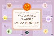 Cute Pastel 2022 Calendar & Planner, an Education Illustration by Clairee Design Studio (Thumbnail 2 of 13)