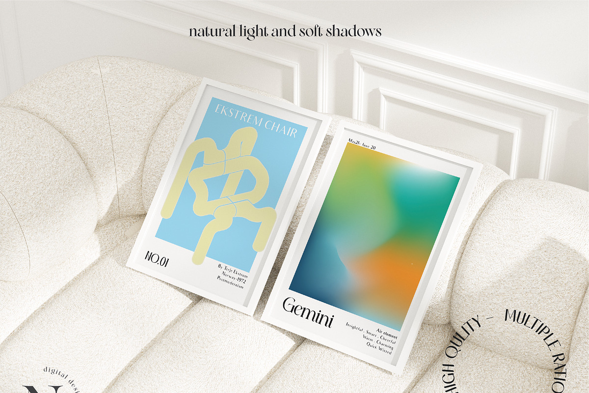 ALL WHITE FRAME MOCKUP BUNDLE, a Mockup by N digital designs (Photo 5 of 11)