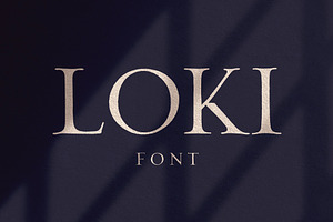 Loki – Serif Script Font, a Serif Font by Bolderaja1 Studio