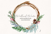 Woodland Winter Watercolor Set, an Illustration by Chelsea Bromley (Thumbnail 6 of 6)