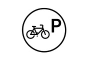 Bicycle Parking Symbol Icon Set, an Icon by musafir_fashion (Thumbnail 11 of 12)
