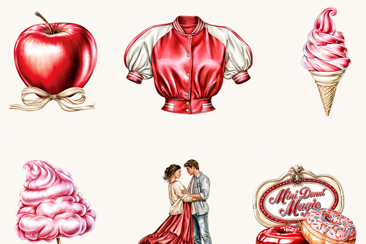 Nostalgic Fairground Festival, an Object Illustration by BusyDaydesign (Photo 4 of 9)