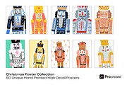 Christmas Poster Collection, a Seasonal Illustration by crafty (Thumbnail 8 of 12)