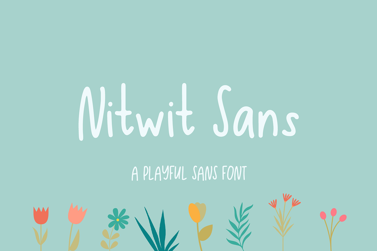 Nitwit Sans, a Sans Serif Font by Beck McCormick (Photo 1 of 10)
