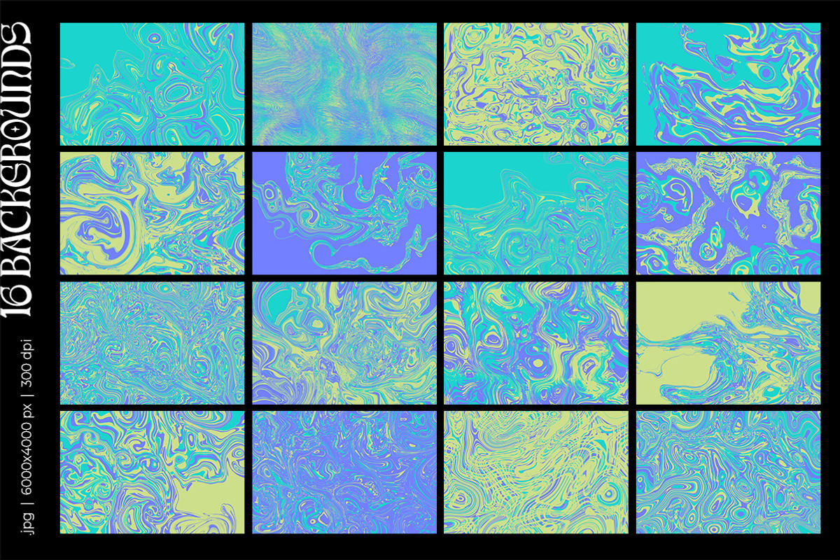Lime Acid Gradients & Objects, a Texture Graphic by Julie&Taily (Photo 4 of 21)