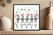 Merry Christmas Dancing Skeletons, an Illustration by DreamCafeArt (Thumbnail 5 of 7)