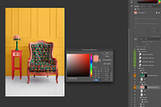 Chair Lifestyle Mockup in Room, a Household Mockup by Carrie Cantwell (Thumbnail 2 of 3)