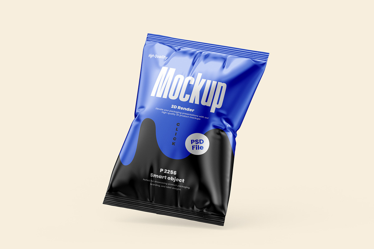 High Quality Snack Bag Mockup, a Packaging Mockup by Ram Studio LLC (Photo 10 of 12)