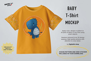 Baby T-shirt Mock Up