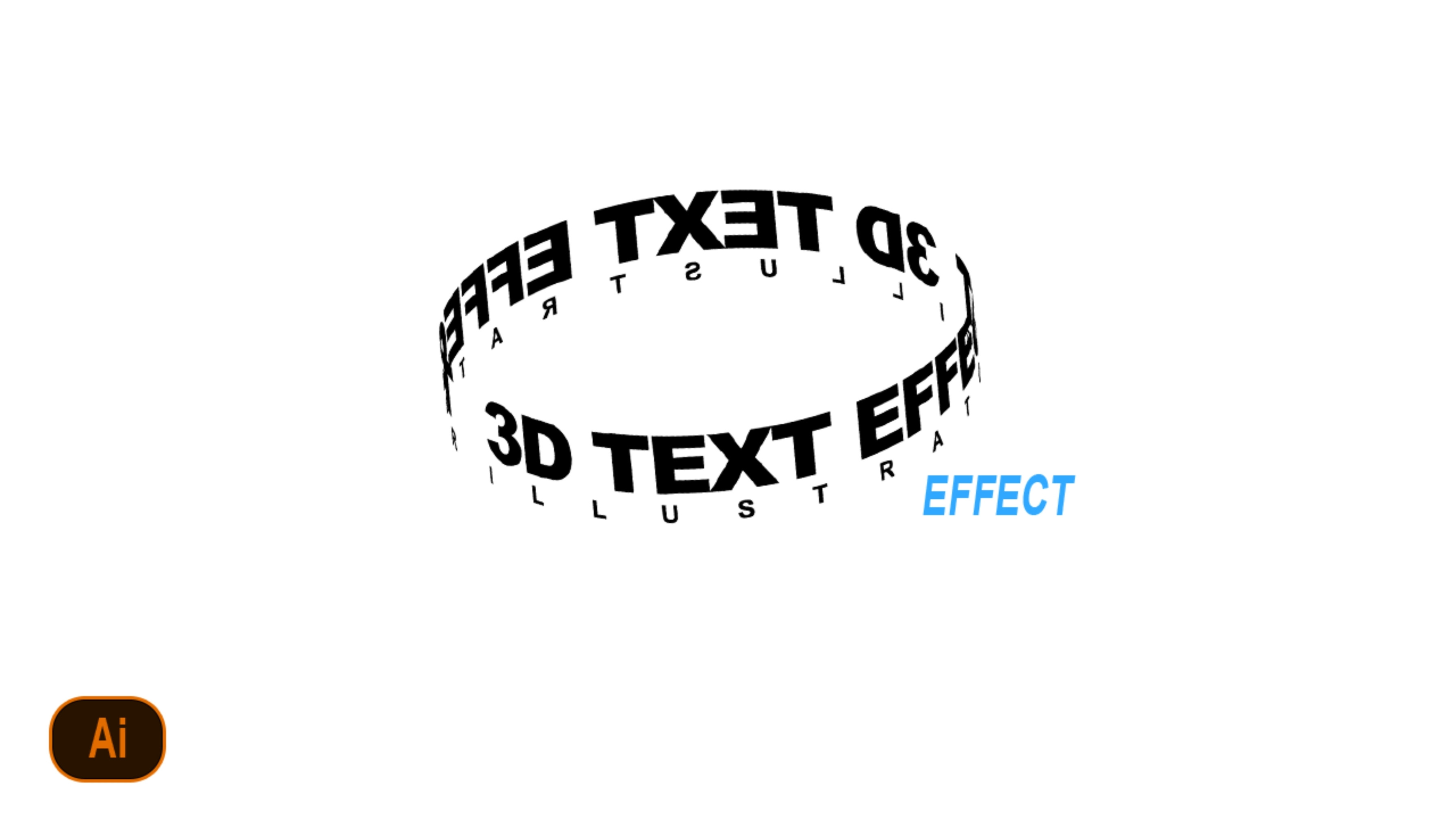 3D Rounded Text Effect | Template, an Object Illustration by Kogeki ...