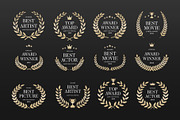 Award Crest & Laurel Wreath Vector, an Object Graphic by DesignerCandies (Thumbnail 1 of 6)