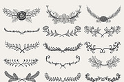 Hand drawn elements bundle, an Object Graphic by Somjai King (Thumbnail 11 of 21)