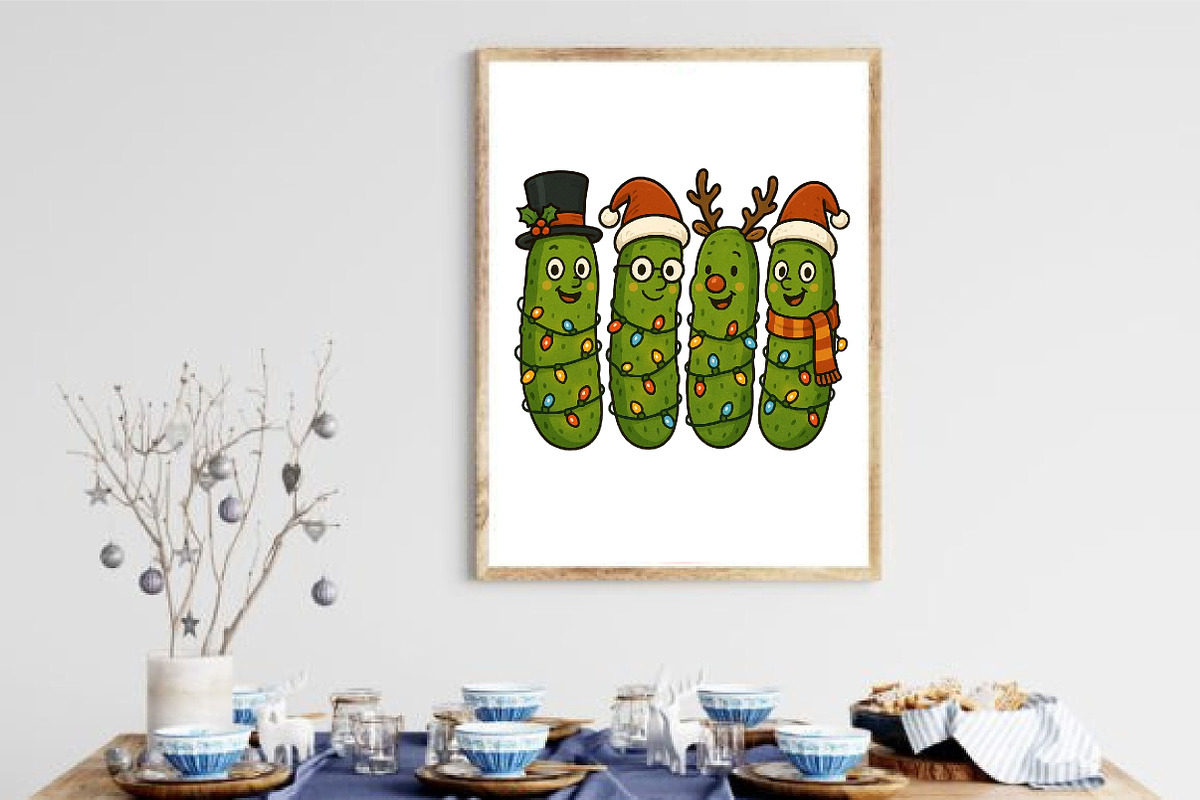 Christmas Pickles Clipart, an Illustration by Design Market (Photo 3 of 5)