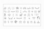 Minimal Gold Wedding Line Art Icons, a Decorative Illustration by Artberriez (Thumbnail 4 of 4)