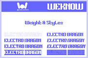 Electro Dragon font, a Blackletter Font by weknow (Thumbnail 7 of 8)