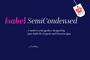 Isabel SemiCondensed, a Serif Font by Letritas (Thumbnail 1 of 11)