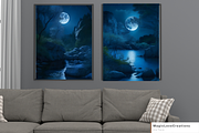Full Moon Landscape - Print Wall Art, a Poster Template by MagicLove Creations (Thumbnail 3 of 8)