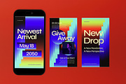 Blue Bold Fashion Sale Instagram Set, a Social Media Template by graphicook (Thumbnail 3 of 3)