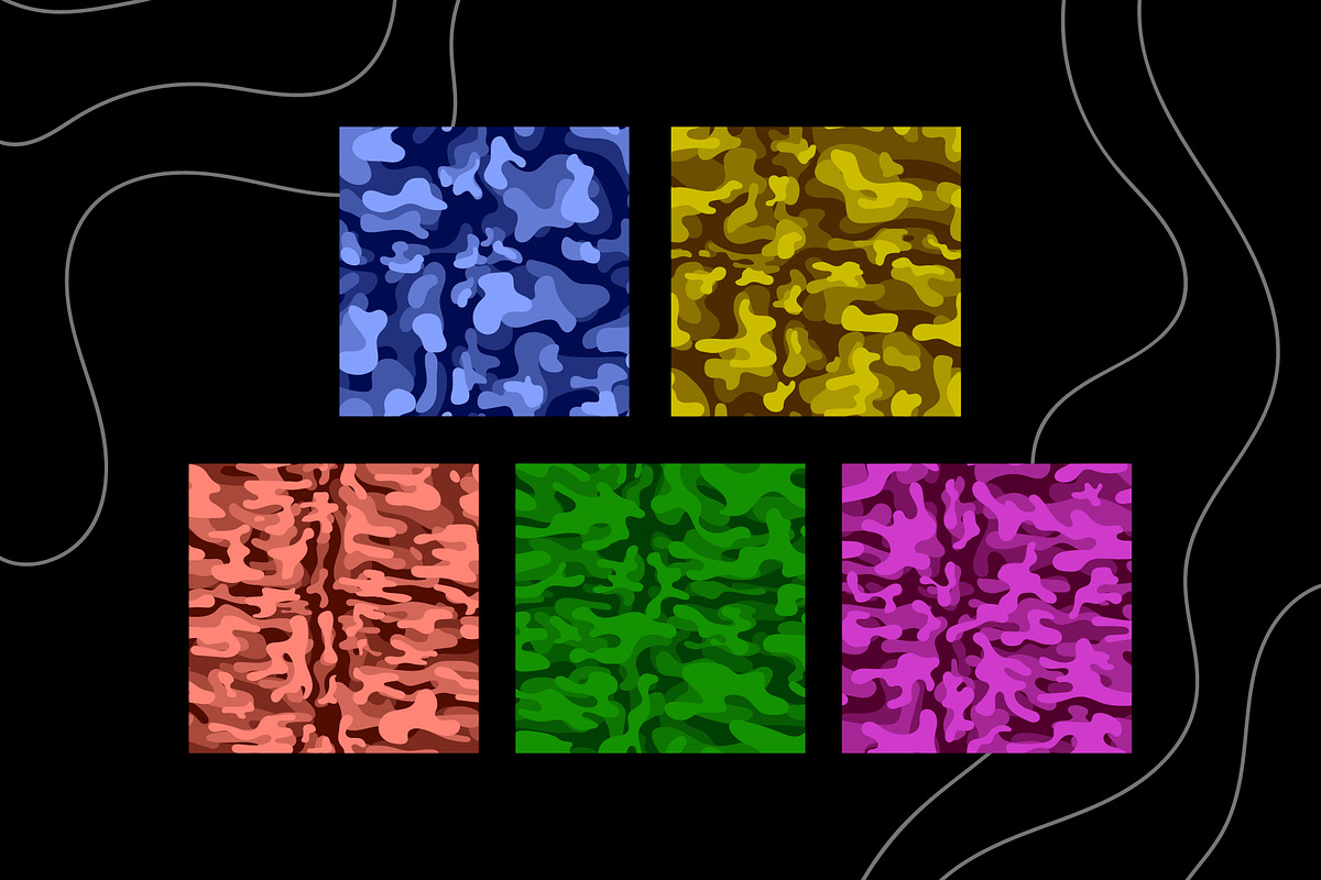 10 Camouflage Seamless Pattern, a Pattern Graphic by Pikgura (Photo 2 of 3)
