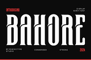 Bahore Modern Futuristic Sans Serif, a Sans Serif Font by Perfectype (Thumbnail 1 of 6)