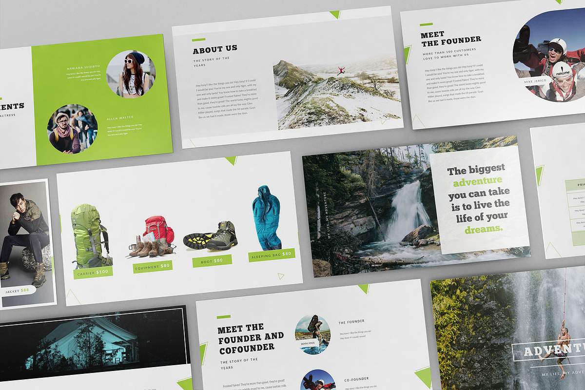 Adventure Shop Keynote Template, a Presentation Template by Incools Stokie (Photo 2 of 10)