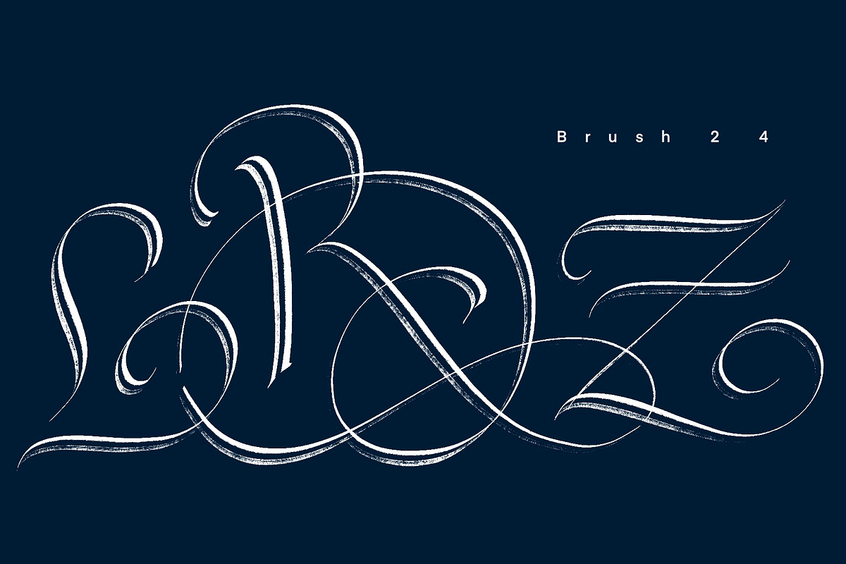 CalligraphyMasters Procreate Brushes, a Brush Add-On by the Fontmaker (Photo 30 of 38)