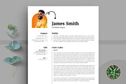 Creative Resume Template Cover Leter, a Resume Template by PixelStudio (Thumbnail 3 of 6)