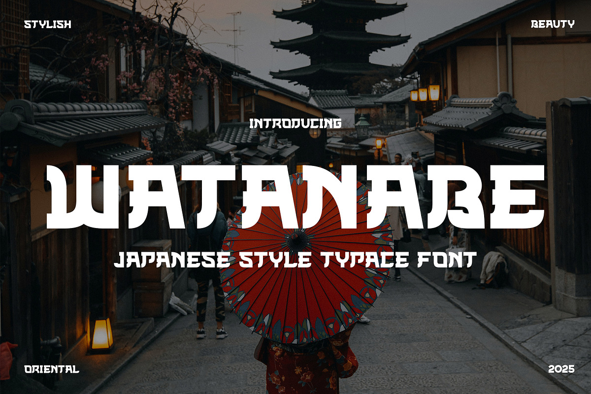 WATANABE -Japanese Style Typface, a Serif Font by AnnofaType (Photo 1 of 8)