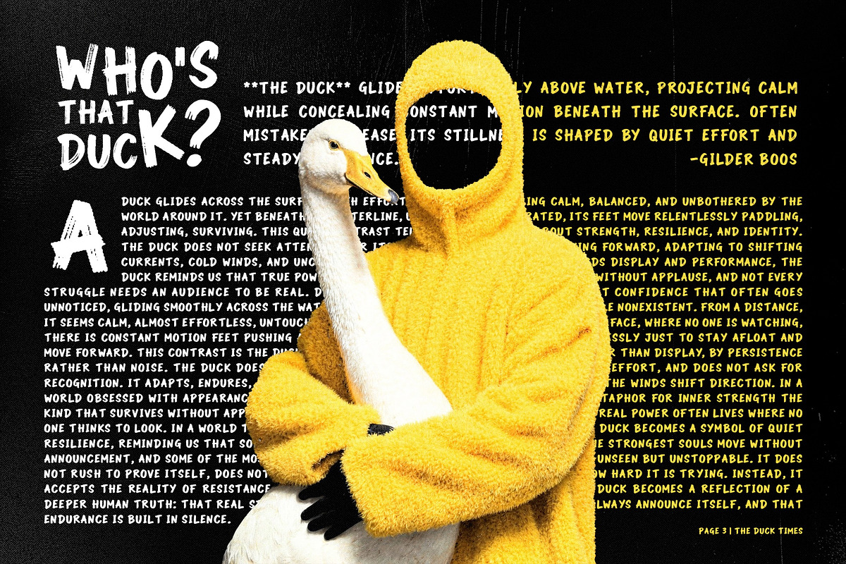 QuakDuck - Brush Font, a Sans Serif Font by NazmulsDesign (Photo 13 of 16)