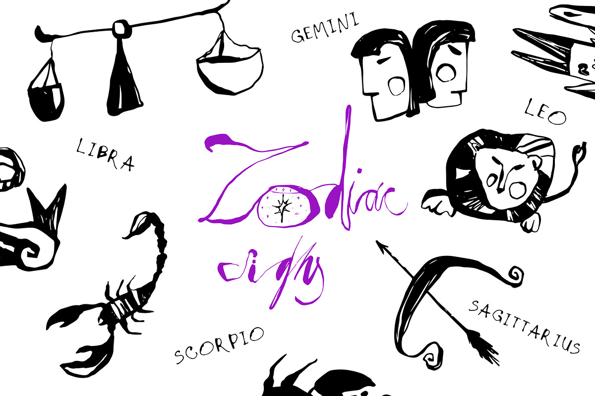 Zodiac Signs, an Object Graphic by SweetRenieDesigns (Photo 1 of 3)