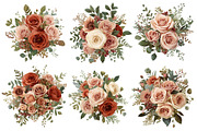 Blush Floral Watercolor Bundle, an Illustration by musafir_fashion (Thumbnail 9 of 13)