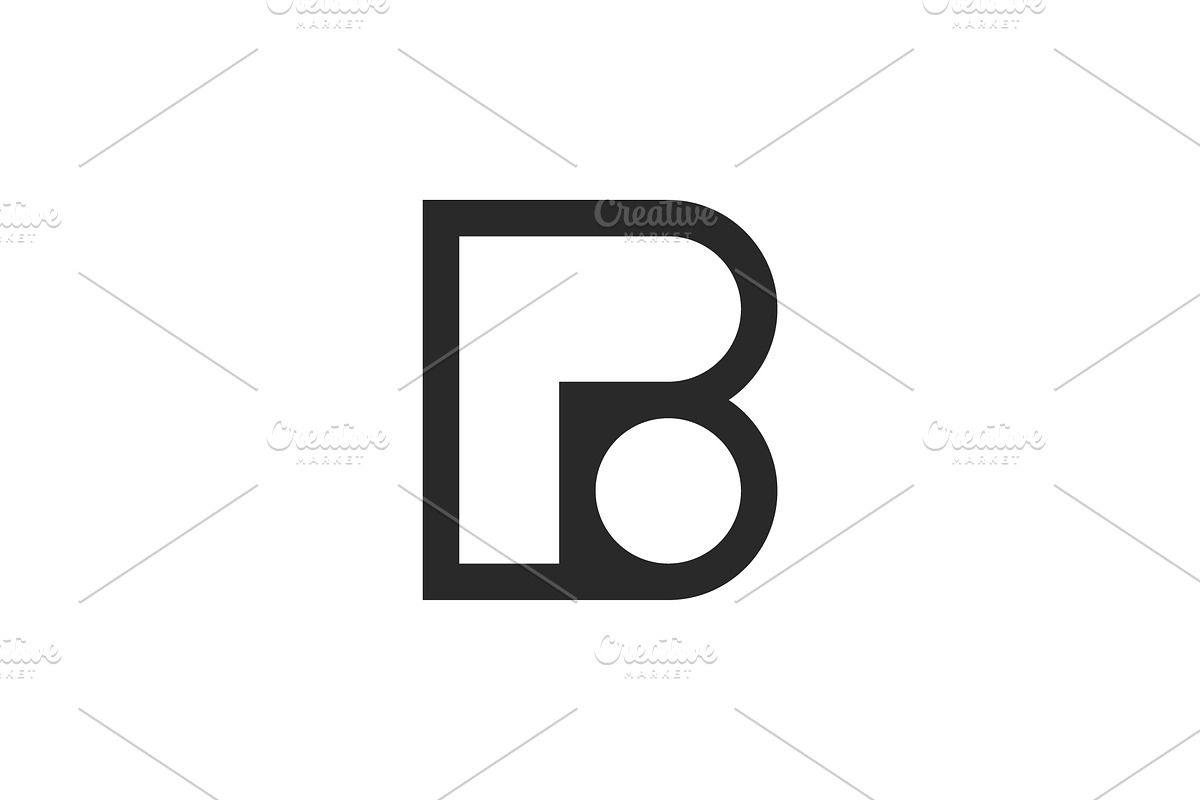 Letter PB BP Monogram Initials logo, a Branding & Logo Template by yanuart