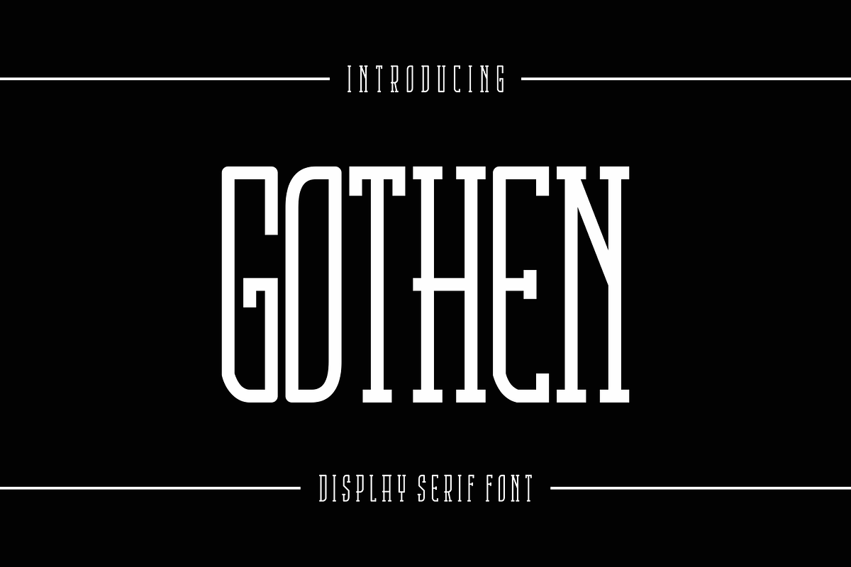 Gothen, a Serif Font by lelevien (Photo 2 of 5)
