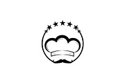Five Star Chef Hat Restaurant Logo, a Branding & Logo Template by Salman Shop (Thumbnail 4 of 4)