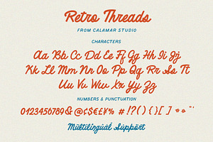 Retro Threads Retro Script Font