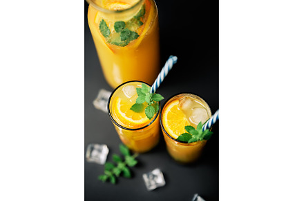 Delicious fresh orange juice, a Food & Drink Photo by Gladkov photography