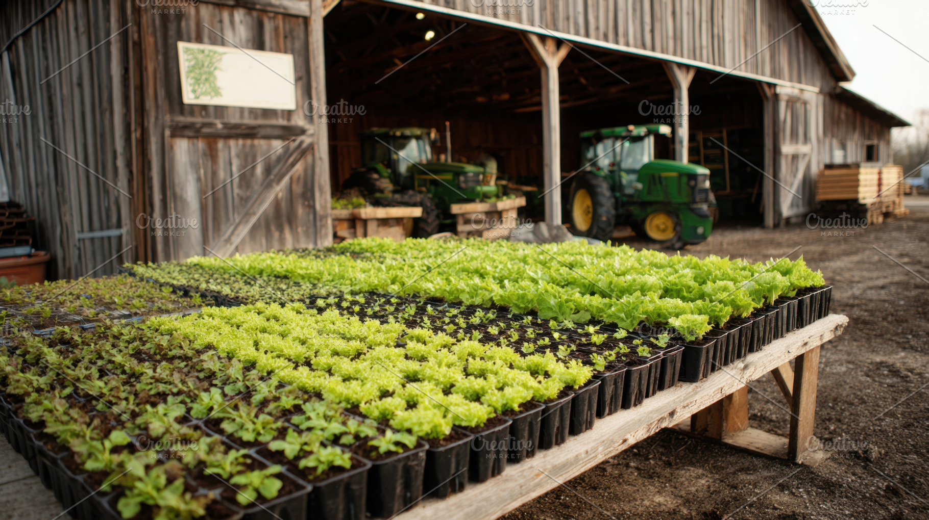 Lettuce growing in greenhouse, a Photo by Beautiful things