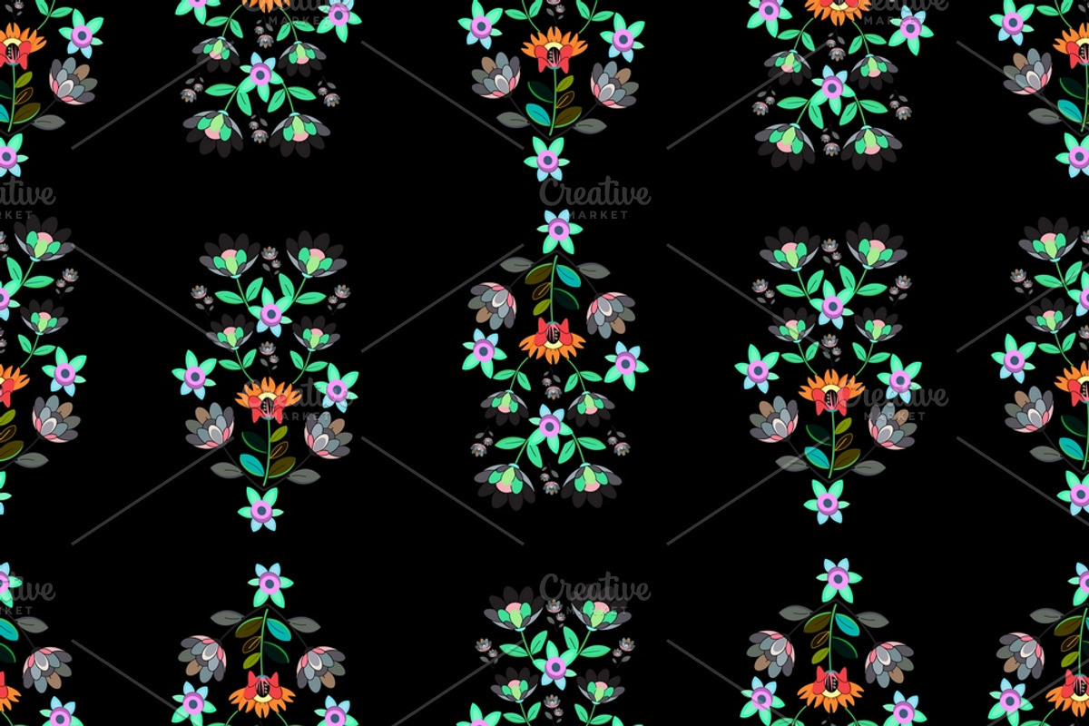 Floral 12 Textile Patterns Bundle, a Pattern Graphic by Aban's World (Photo 11 of 13)